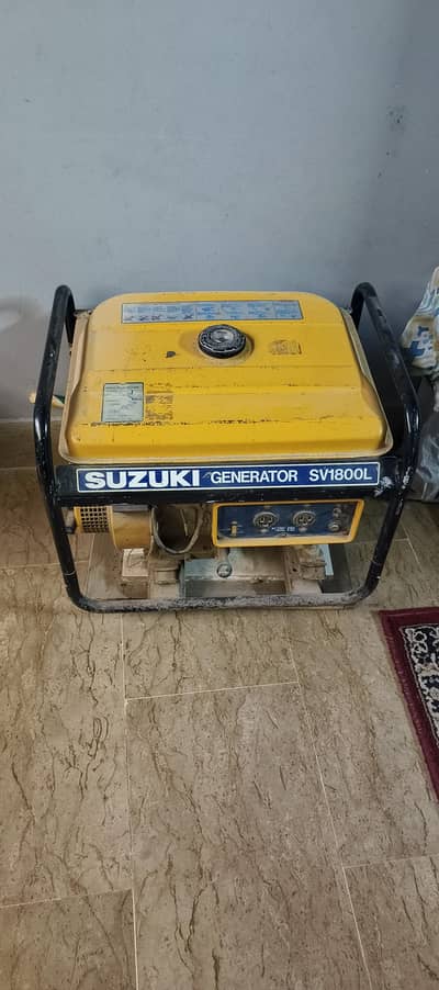 Original Suzuki 1.5 kVA Japanese Generator - Minor Service Needed