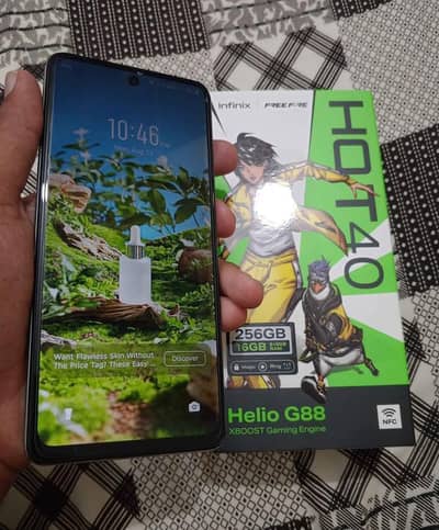 infinix hot 40 16256GB memory PTA approved 03190487547