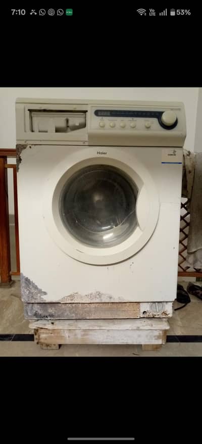 Haier washing machine automatic front load