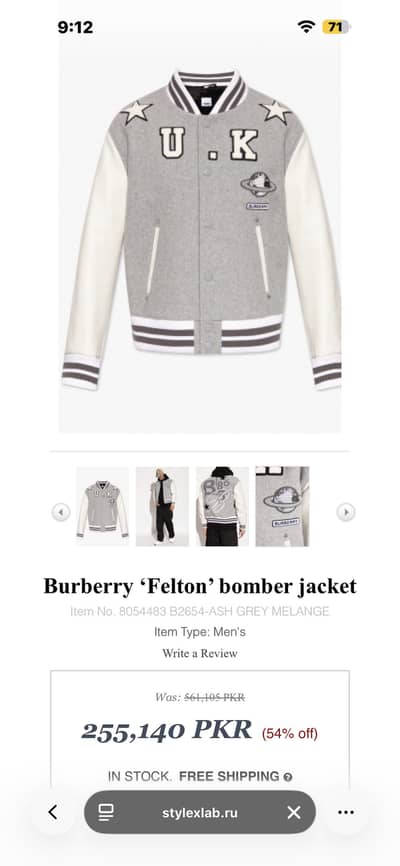 100% Original Burberry London bomber jacket. Size M&L  Made in Italy