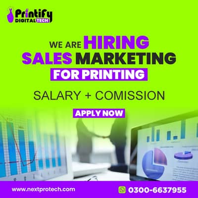 WE ARE HIRING SALES MAN MARKETING PERSON