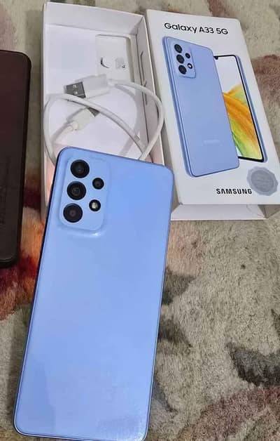 Samsung Galaxy A33 5g with box end cable