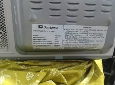 DAWALNCE MICROWAVE OVEN