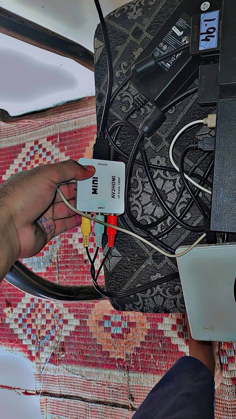 PS2 with 2 controlars 8