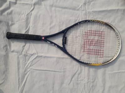 wilson US open volcanic graphite hybrid racket 110 head long tennis