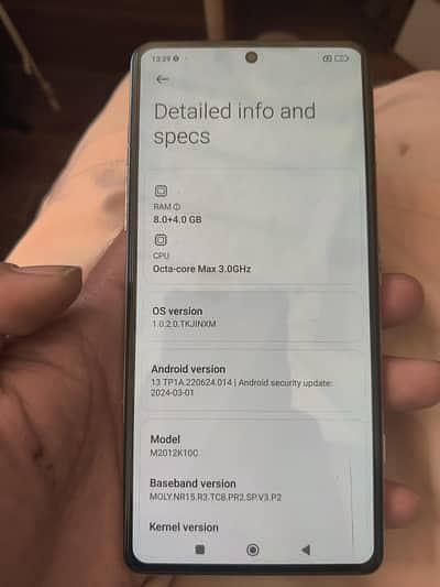 Redmi k40 12/256 condition 10 10