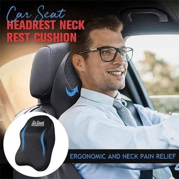 Car Seat Headrest Cushion Memory Foam Neck Support Pillow