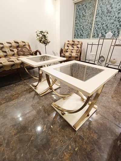 2 side tables imported