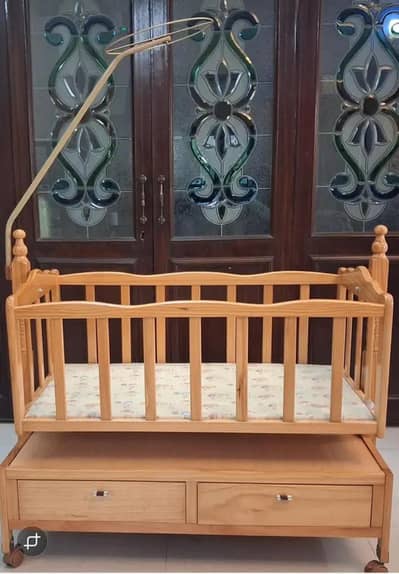 Baby Cot 3 months used  almost new