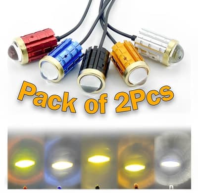 Mini driving fog lights | multi color LED 2 pcs for ultimate visibilit