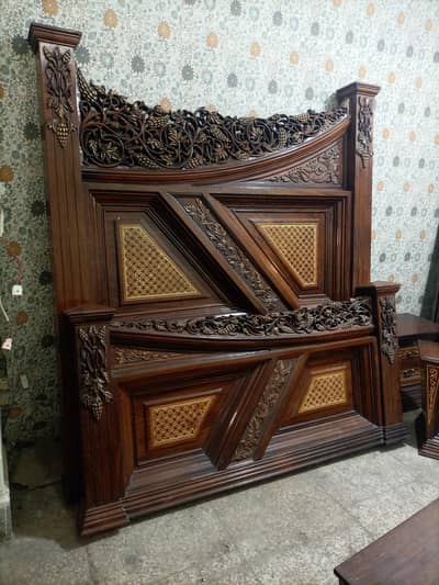 piore wood bed set ha total lakri main ha