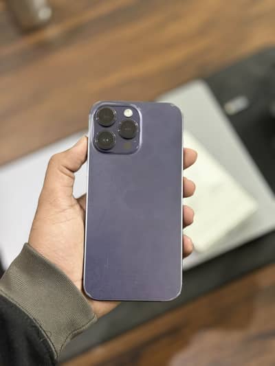 IPHONE 14 PRO MAX DEEP PURPLE | WITH BOX | 95% BH | 256 GB | JV