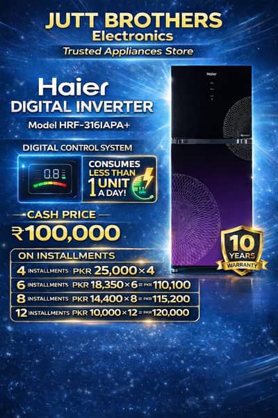 Haier Fridge 316 IAPA+ Digital Inverter
