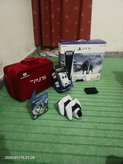 PS5 Disc Jailbreak with 5K+ Games 2 Controllers 1TB SSD Bag Chargers