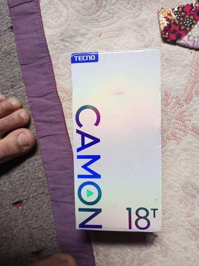 Tecno camon 18t complete box finger update k base sy he bnd h