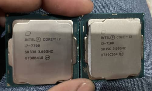 Core i7 7th gen and core i3 7th gen processor