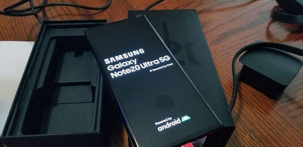 Note 20 ultra 12/256 5g official approved  original box+cable ad red