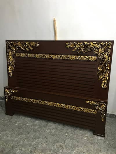 wooden bed full size