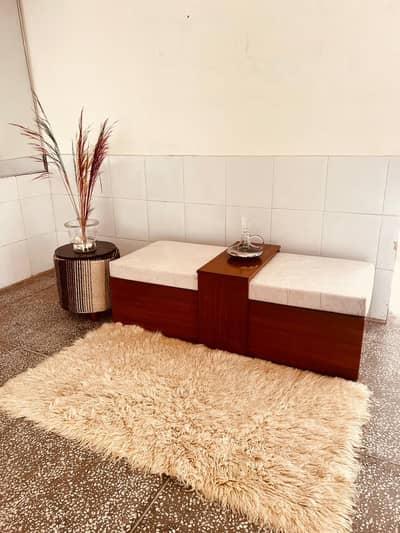 Wooden Sofa with wheel and  Foam