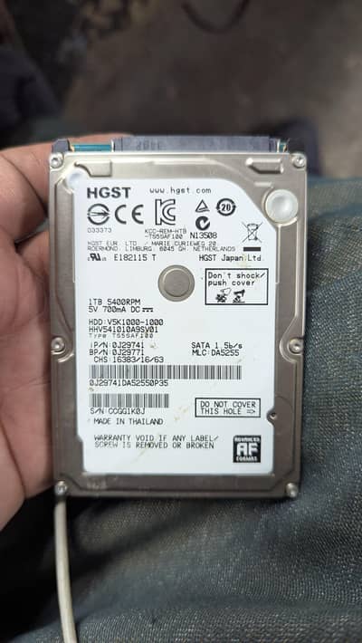 HGST laptop hard drive