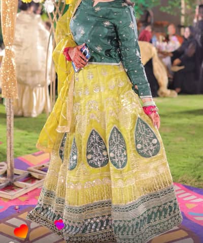 Lehnga for mehndi
