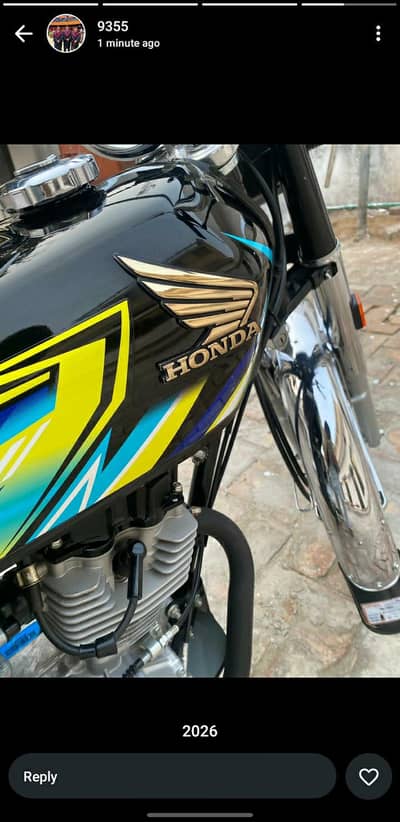 Honda CG125 Black (2026) Open Letter