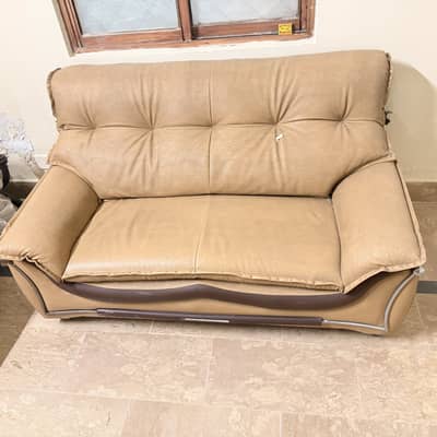 Leather sofa set 8 seater