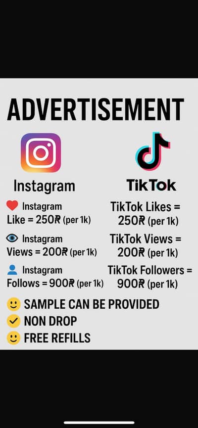 Likes views folow tiktok insta