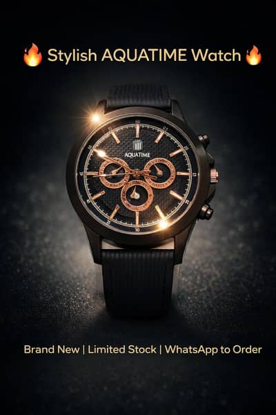 Stylish AQUATIME Wrist Watch – Brand New, Limited Stock