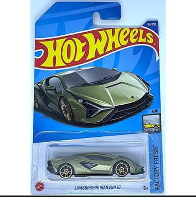 Hotwheels Lamborghini sian FKP 37 2021 metal. Special gold edition