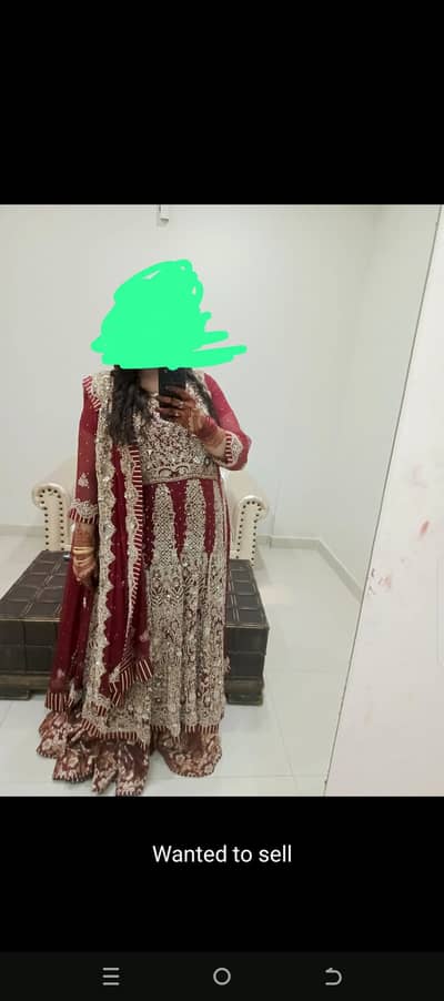 Long frock with farshi saharaha