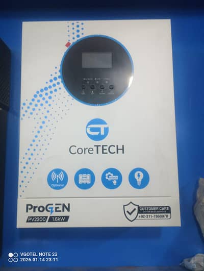 core tech 1.6kw 4panel supported with littium bettery