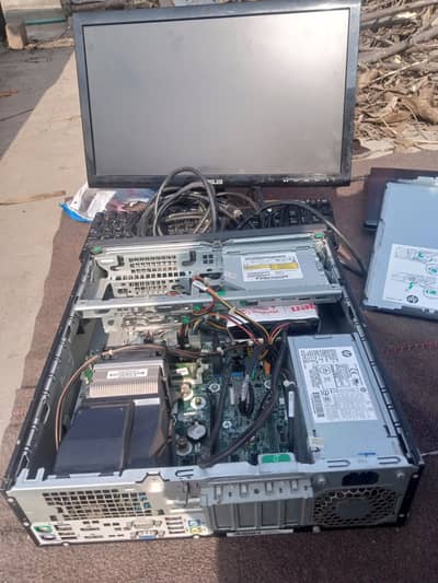 HP ProDesk G600 Core i3 4GB RAM 128GB SSD 22" ASUS LCD Full Setup