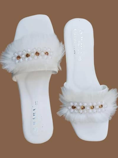 Women's Rexine fancy slippers
