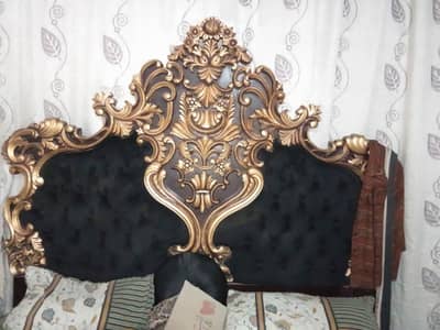 bed dressing and side table