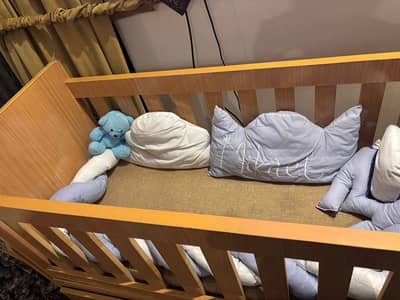 Baby cot new ash wood