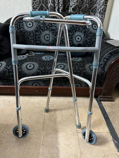 Life Care adjustable Aluminium Walker- Lightweight Mobility Walker