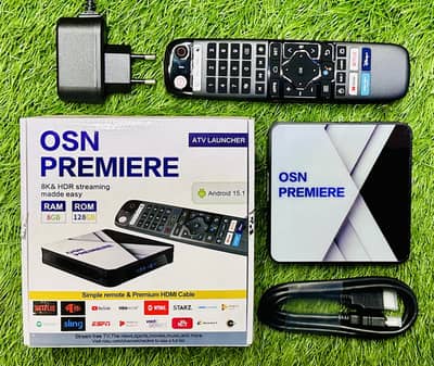OSN PREMIRE android Tv box ( 8Gb ram -128Gb memory) 4K voice remote
