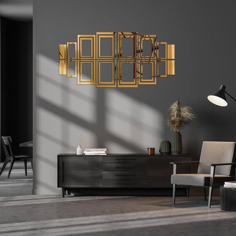 Acrylic Rectangular Ring Mirror 0