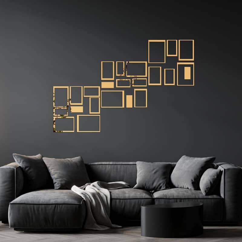 Acrylic Rectangular Ring Mirror 2