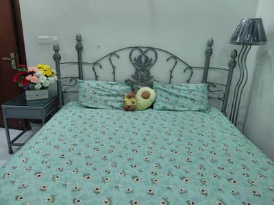 Complete Iron Bedroom & Sitting Set for Sale (No Mattress)