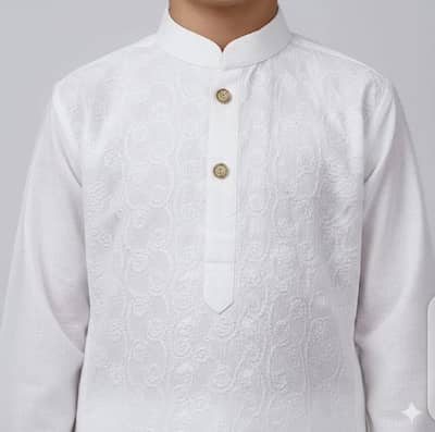 “Bachon ka Cotton Shalwar Qameez – Chicken White – 1 to 12 Years”