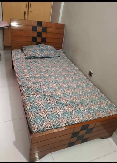 single bed with dressing table Nd mattress