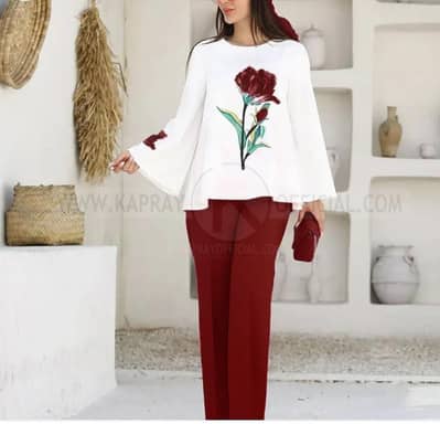 New Arrival Stitched 2 piece printed shirt and printed trouser