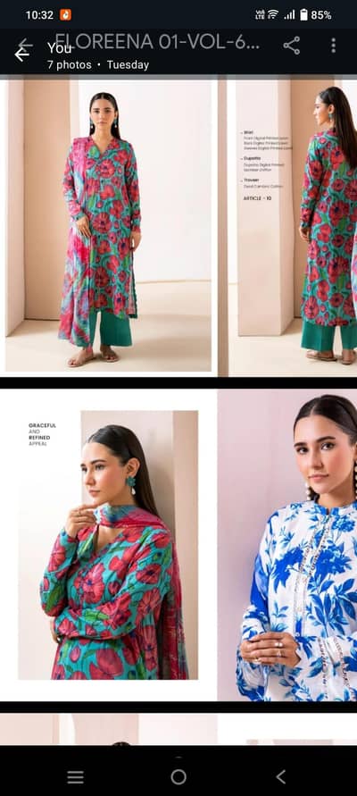 Gull Jee Original Lawn 3 Piece – Brand New – Summer/Eid Collection