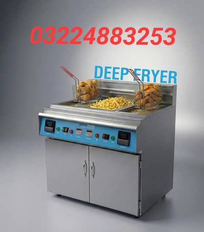 double basket Fryer grill pizza oven slush dough Mixer Fast foods Used