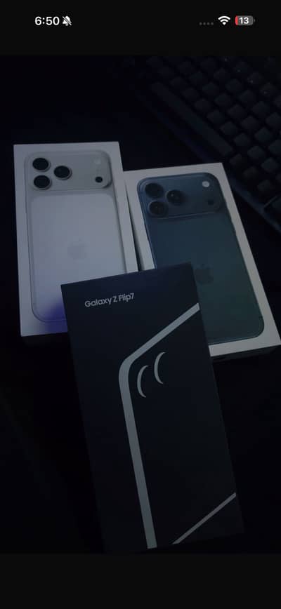 17 pro max silver&blue