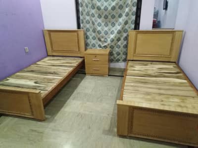 Wooden Bed urgent for Sale