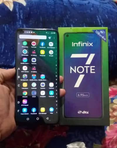 Infinix Note 7 (6/128)Available For Sale in Working Condition With Box