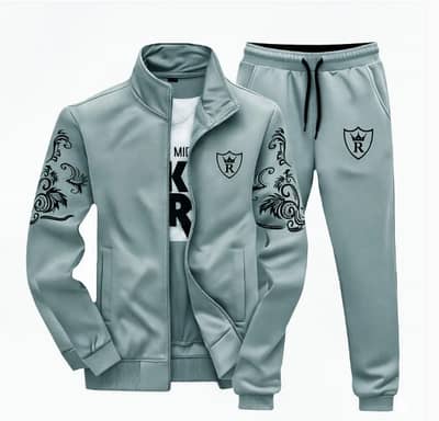 men,s zipper fleese tracksuit